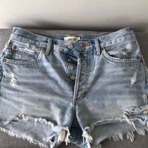 Agolde Parker swawpmeet denim shorts